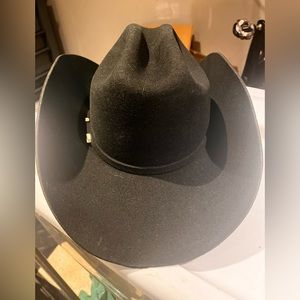Black Wool Stetson Cowboy Hat